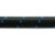 Vibrant Performance 5ft Roll of Black Blue Nylon Braided Flex Hose; AN Size: -6; Hose ID 0.34"