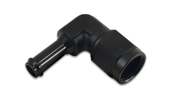 Vibrant Performance Female AN to Hose Barb 90 Degree Adapter, AN Size: -8; Barb Size: 1/2"