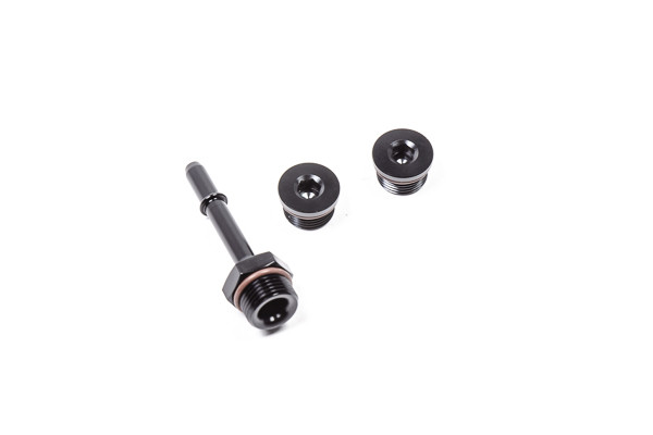 Radium Fuel Rail Plumbing Kit, Honda K-Series
Included:
-8AN ORB Male to 5/16" SAE Male Fitting 
-8AN ORB Plug (x2)