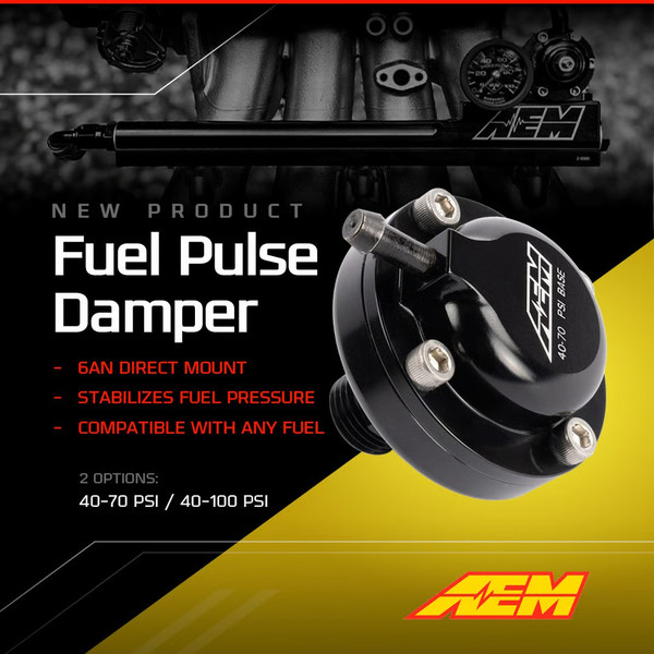 AEM 6AN Orb Fuel Pulse Damper 40-70 PSI
