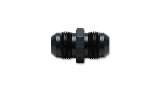 Vibrant Performance Union Adapter Fitting; Size -6 AN x -6 AN - Anodized Black Only