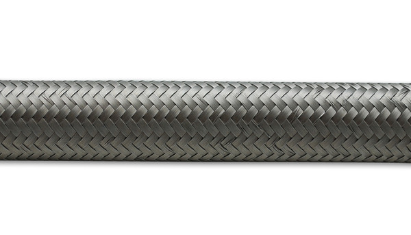 Vibrant Performance 10ft Roll of Stainless Steel Braided Flex Hose; AN Size: -4; Hose ID 0.22"