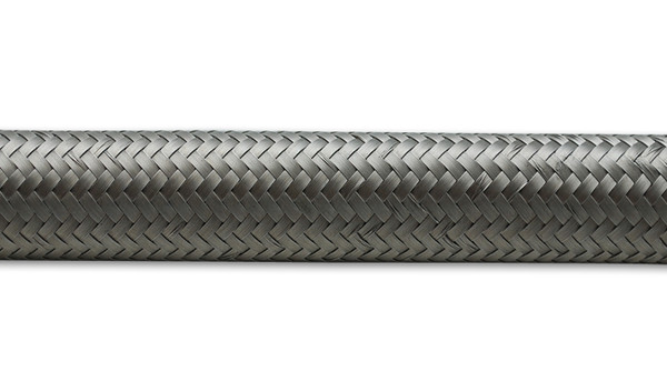 Vibrant Performance 20ft Roll of Stainless Steel Braided Flex Hose; AN Size: -12; Hose ID 0.68"