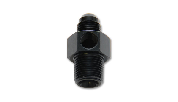 Vibrant Performance -8AN Male to 1/4" NPT Male Union Adapter Fitting with 1/8" NPT Port