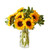 Vase of 10 Sunflowers