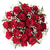 Double the Roses, Double the Love farm fresh bouquet with 24 roses and baby’s breath in a vase, Phoenix Flower Market