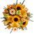 Farm fresh golden and peach bouquet with sunflowers, lilies, gerbera, and roses in Phoenix AZ