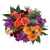 Marigold Mosaic bouquet with marigolds, roses, lilies, button mums, carnations, thistle, and eucalyptus in Phoenix AZ.