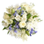 Midnight Frost winter bouquet with white flowers and blue delphinium — Phoenix AZ