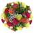 Carnation Joy Farm Fresh Bouquet with hot pink, orange, and yellow carnations, baby’s breath, and greenery, Phoenix