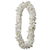 Double white dendrobium orchid lei for graduation, full floral lei necklace in Phoenix