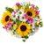 Sunbeam Farm Fresh Bouquet with sunflowers and mixed blooms, fresh wrapped flower bouquet in Phoenix Arizona