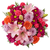 Rosy Sienna Farm Fresh Bouquet with orange roses, pink lilies, lavender mums, purple daisies, and carnations in Phoenix Arizona