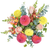 Dahlia Joy bouquet with yellow and pink dahlias, roses, snapdragons, bupleurum, and eucalyptus – Arizona Flower Market Phoenix AZ