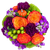 Hey, Pumpkin! Farm Fresh Bouquet with orange roses, purple flowers, green berries, and a pumpkin pick in Phoenix, Arizona.