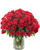 100 red roses in a vase with same-day flower delivery – Phoenix AZ