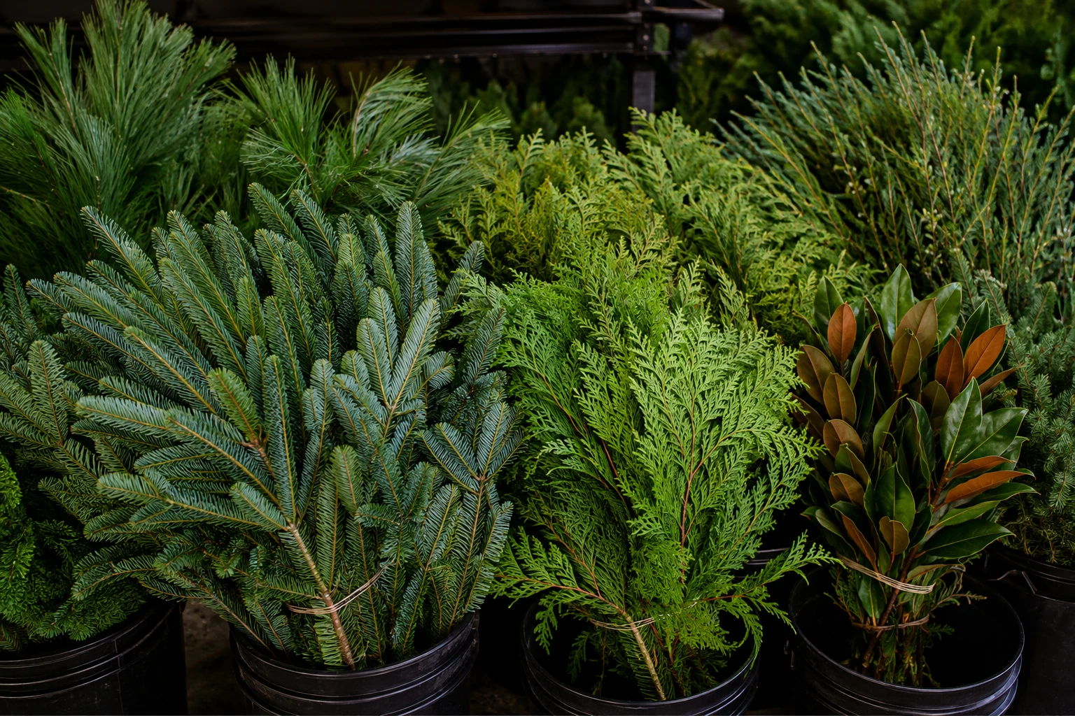 Fresh wholesale Christmas evergreens