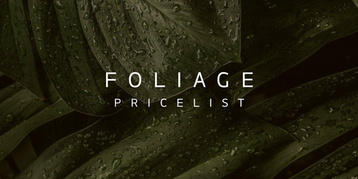 Foliage Wholesale Pricelist