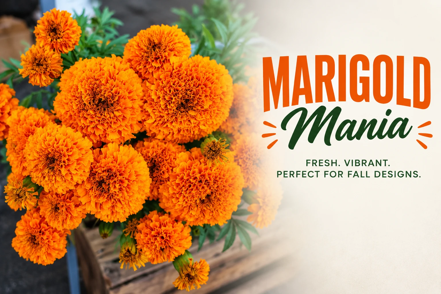 Wholesale Marigold Mania at Arizona Flower Market