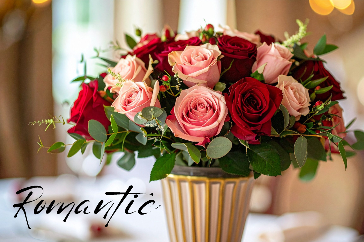 Romantic Valentine’s Day flower arrangements in Phoenix featuring lush blooms designed to celebrate love and special moments