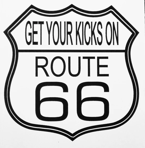 Route 66 Vintage License Plate