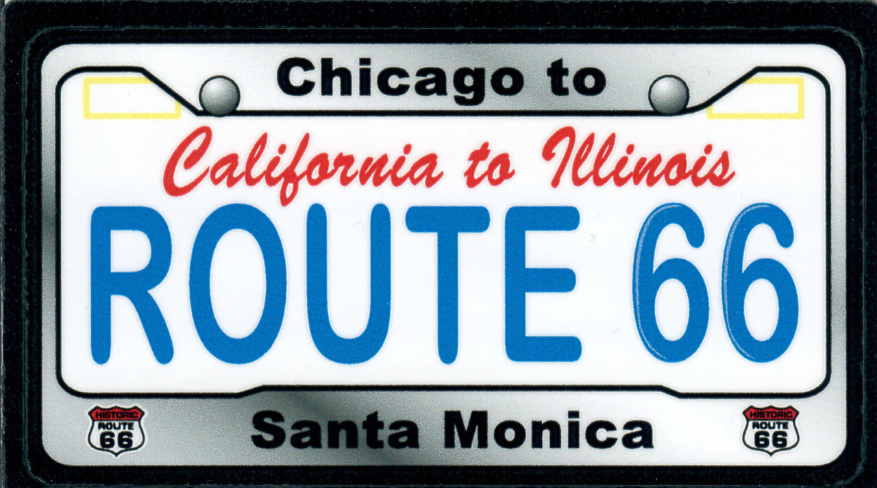 Route 66 Chicago to Santa Monica Sticker - Route 66 Gift Shop