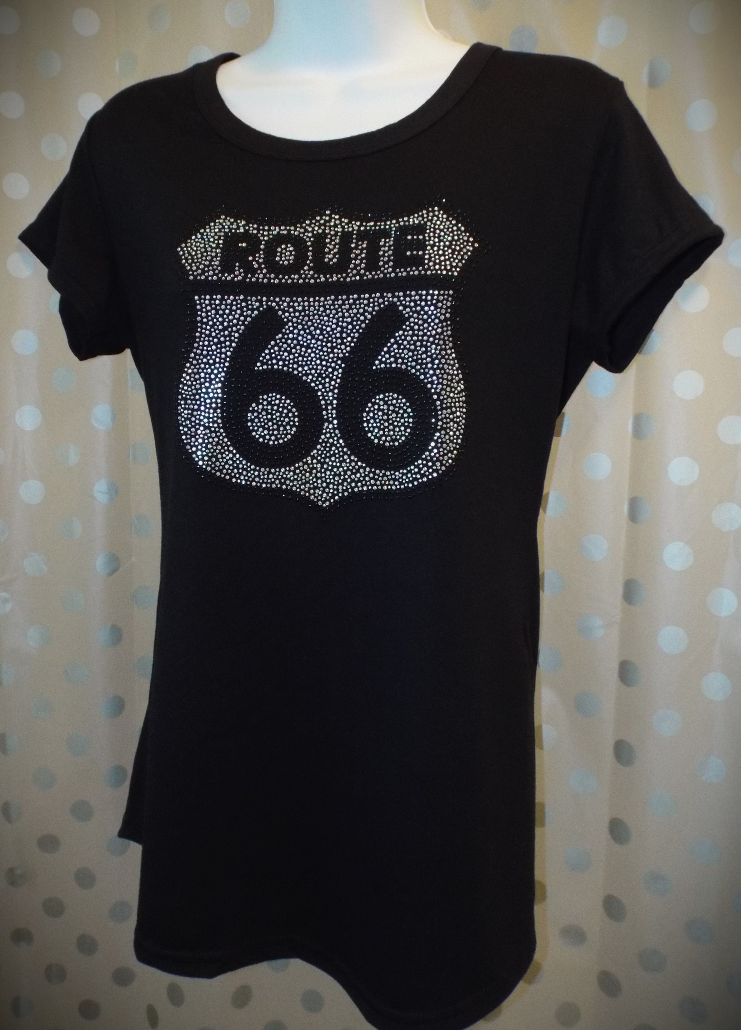 Grande Route 66 USA - Toppa termoadesiva cm, 17 x 15, per Motociclisti | Toppe Vintage in Stile Americano - America per la Schiena, Giacca da Motociclista