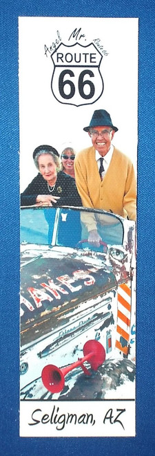 Mr. Route 66 Angel Delgadillo and Family Bookmark on Artist Canvas