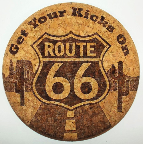 Cactus Get Your Kicks on Route 66 Coaster