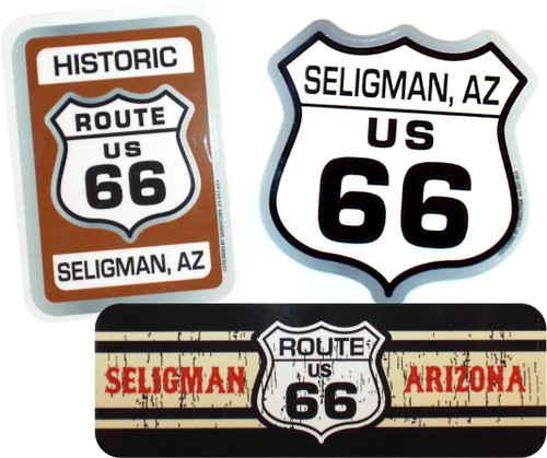 Seligman AZ Route 66 Sticker Set