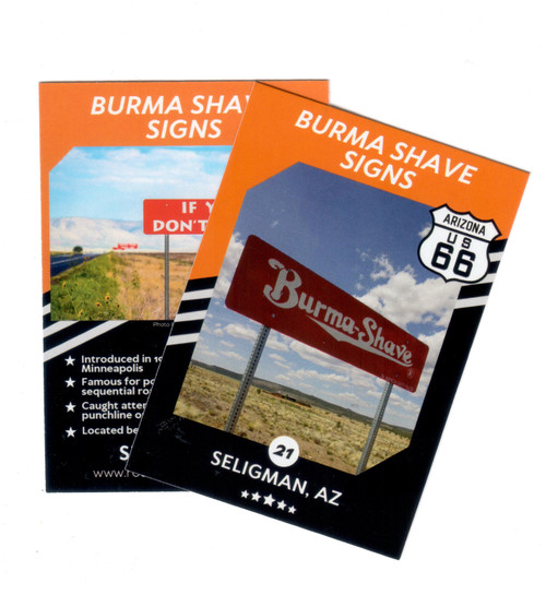 Seligman Burma Shave Route 66 Trading Card