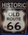 Weathered Historic Old Route 66 Tin Sign Photo