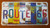 front of Route 66 All 8 States Collage License Plate