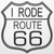 I Rode Route 66 Sticker