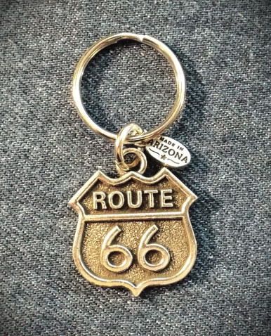 Route 66 Pewter Key Chain - The Original Route 66 Gift Shop