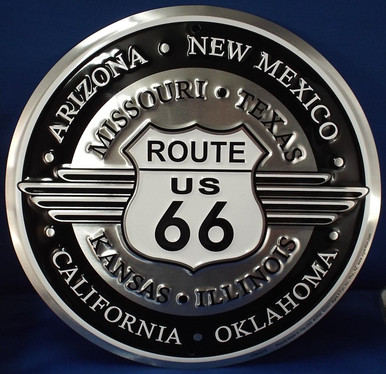Route 66 Retro Wings Sign - The Original Route 66 Gift Shop