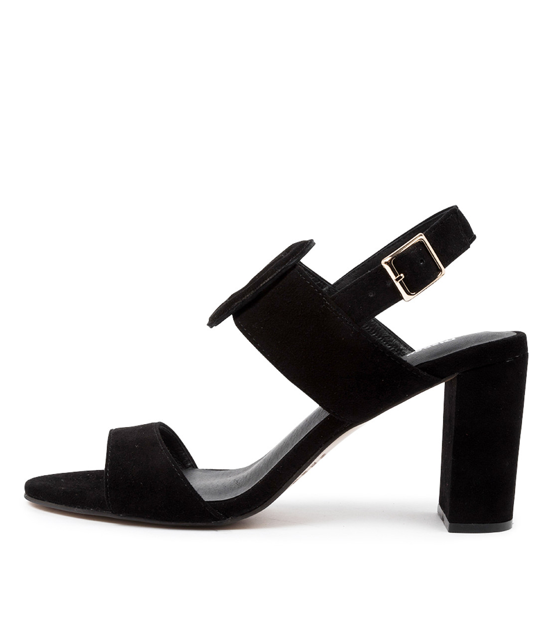 black suede sandal