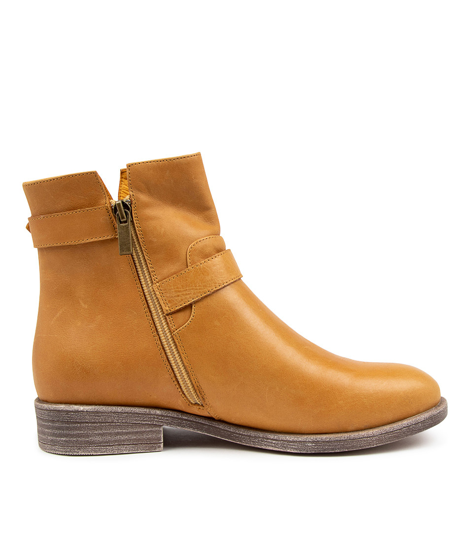 mustard leather boots