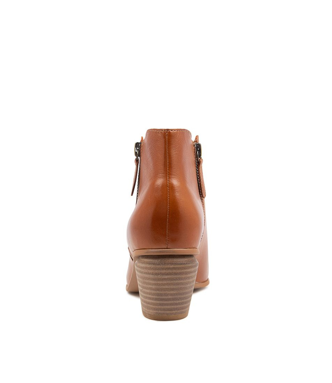ASOS DESIGN Wide Fit Restore leather mid-heel boots in tan patent | ASOS