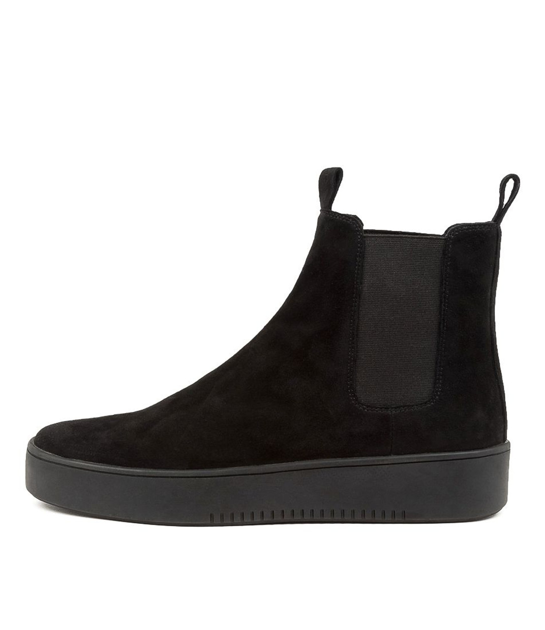 Flat black suede ankle on sale boots