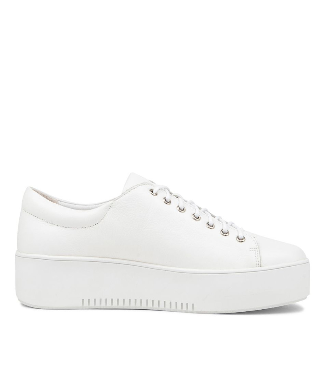 Wolfie White Leather Sneakers - Django and Juliette