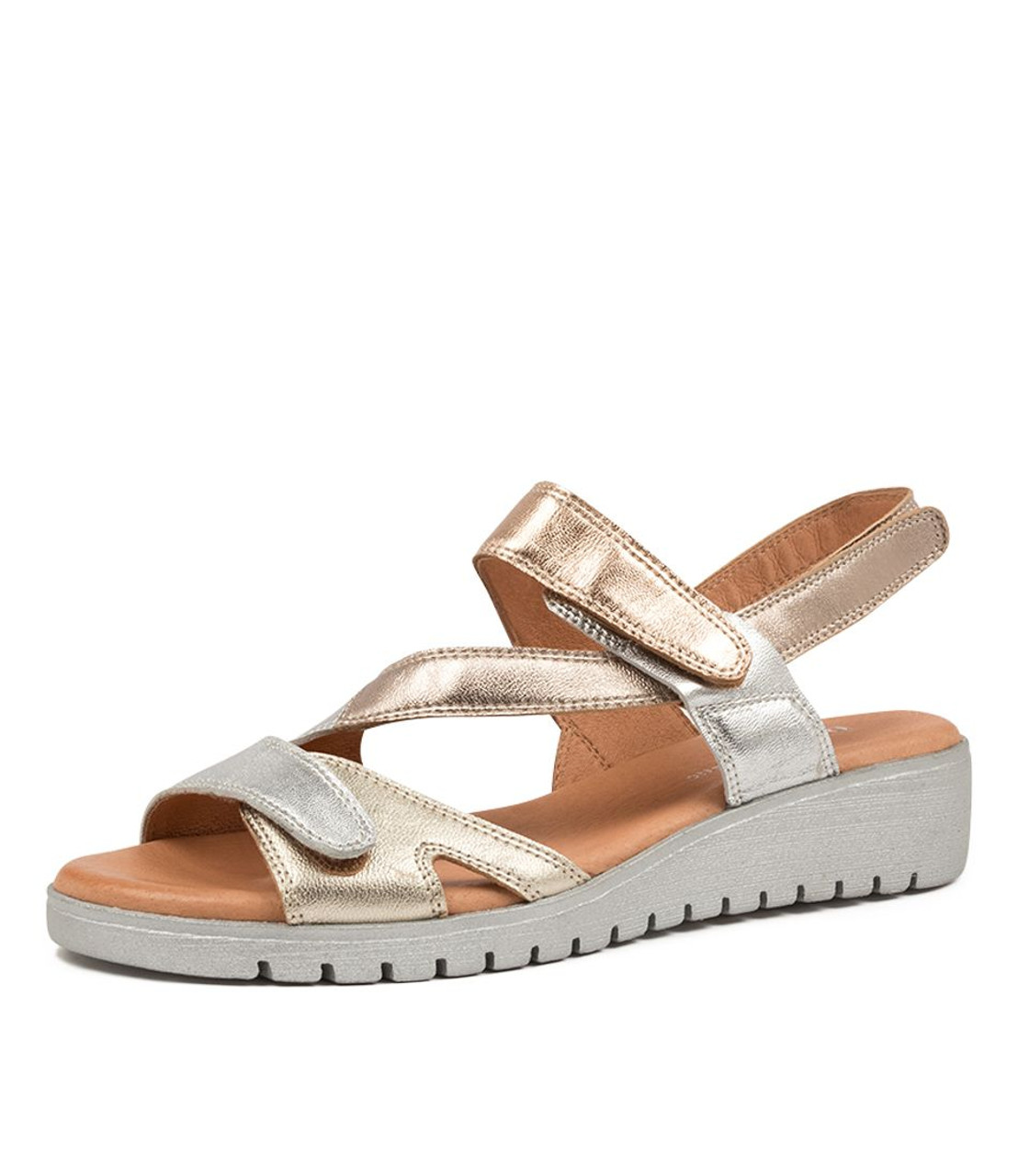 Melany Metallic Multi Sandals - Django and Juliette