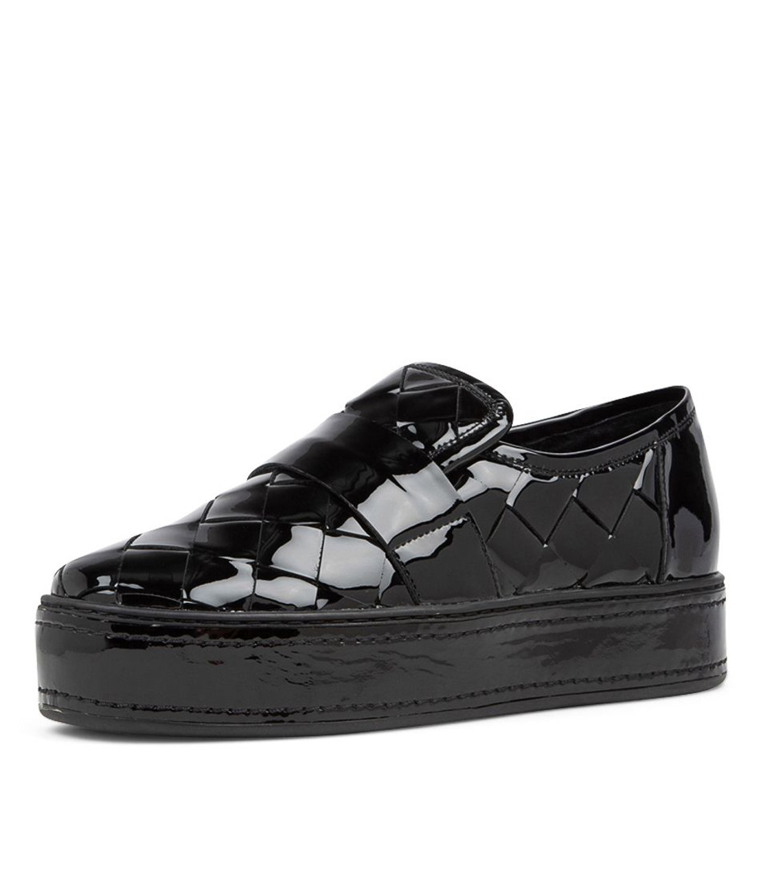 Gustave Black Patent Leather Sneakers - Django and Juliette