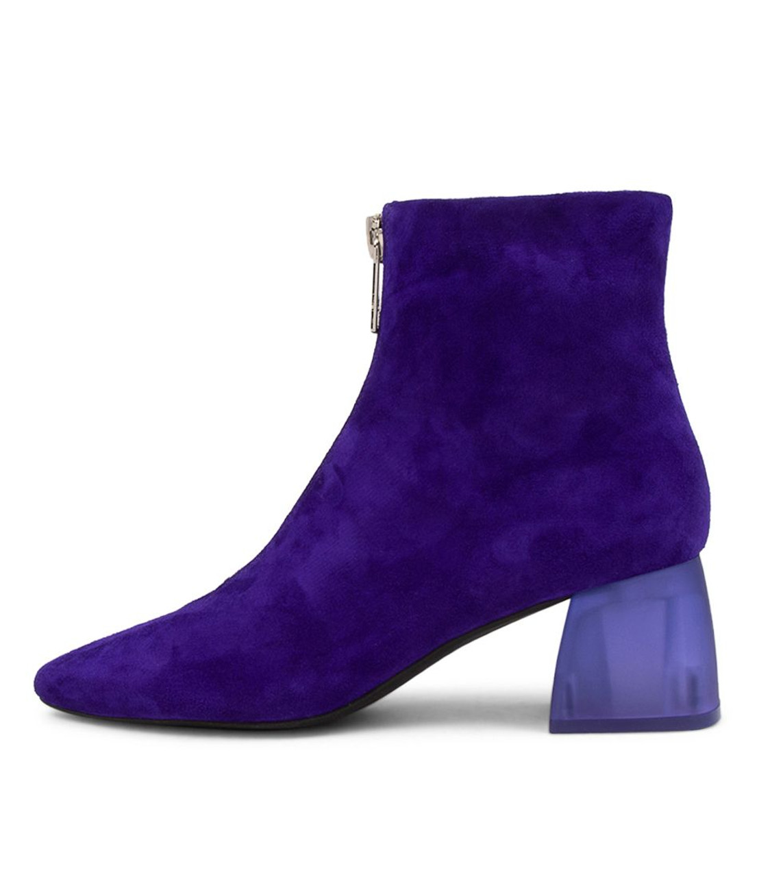 purple suede boots