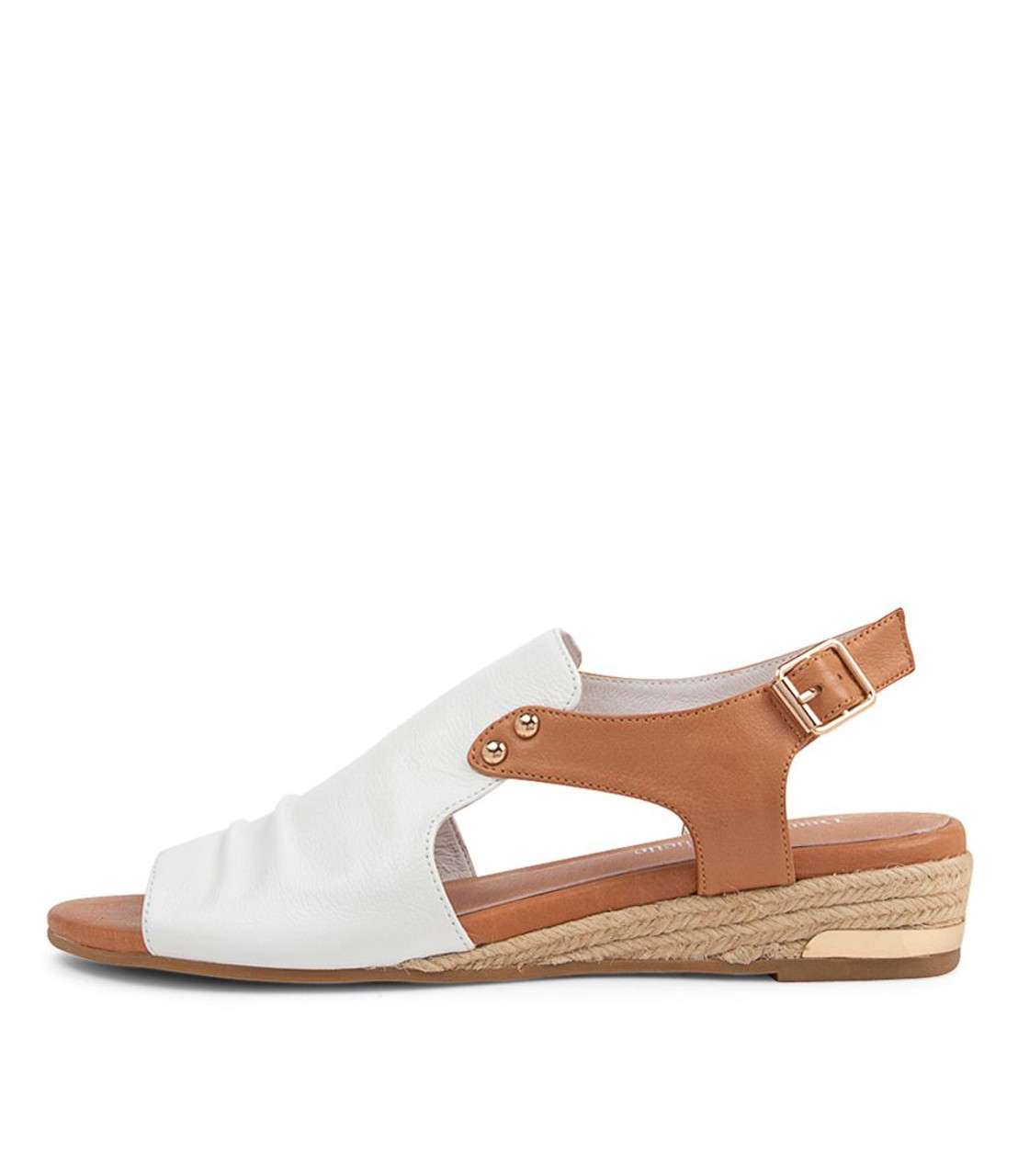 White and shop tan sandals