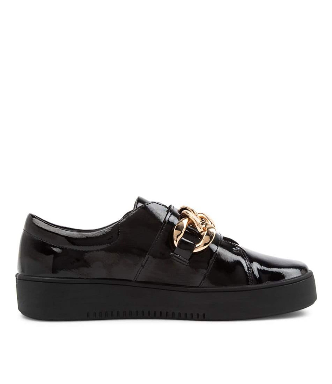 Layan Black Patent Leather Sneakers Bs Django And Juliette