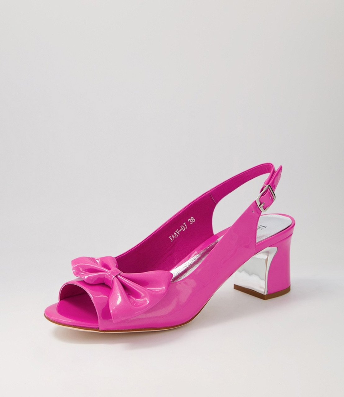 Jaav Bright Pink Patent Leather Sandals Django and Juliette