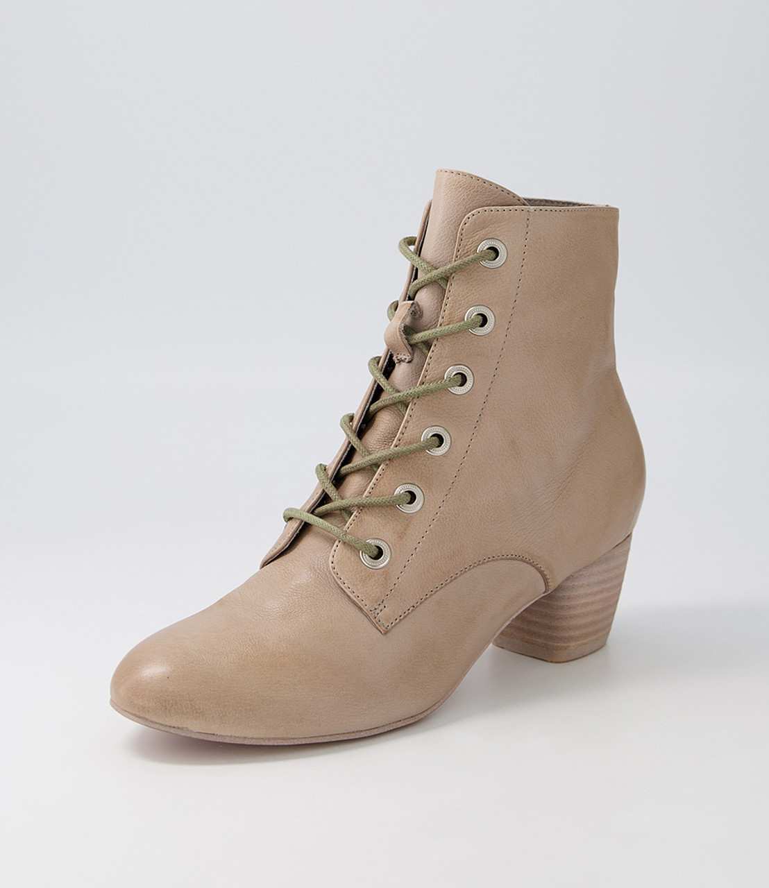 Durban Smoke Leather Lace Up Boots - Django and Juliette