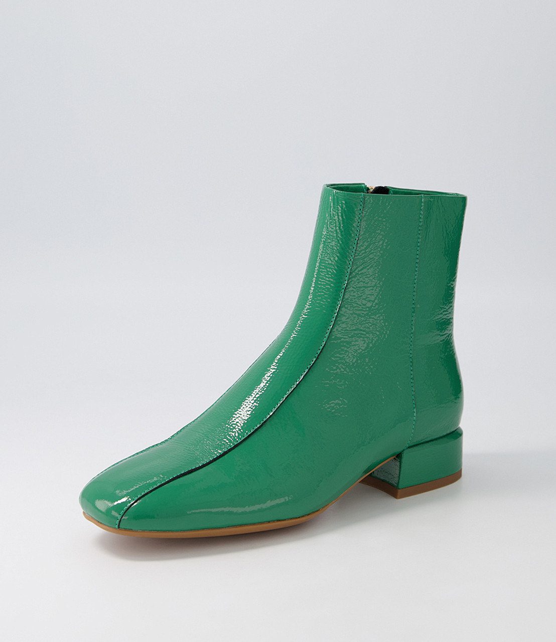 Green metallic sales ankle boots