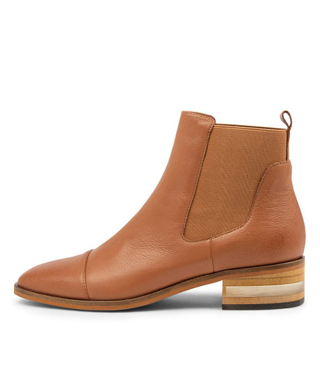 ladies tan leather ankle boots